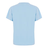 Saint Barth T-Shirt Girocollo Tinta Unita con Logo per Bambino DOVERLJR AZZURRO SAINT BARTH 