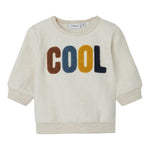 NAME.IT felpa chiusa girocollo tinta unita con stampa  Panna per Neonato 13233468 PANNA NAME.IT 