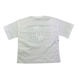 Dondup T-Shirt Girocollo Tinta Unita con Stampa per Neonata DMTS042N BIANCO DONDUP 