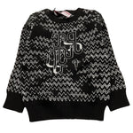 CESARE PACIOTTI maglia girocollo tinta unita con stampe in contrasto Nero per Bambino MGP5351BJX NERO CESARE PACIOTTI 