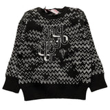 CESARE PACIOTTI maglia girocollo tinta unita con stampe in contrasto Nero per Bambino MGP5351BJX NERO CESARE PACIOTTI 