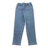 Carre'Ment Beau Jeans Tinta Unita con Elastico In Vita per Bambino Y04159 AZZURRO CARRE'MENT BEAU 