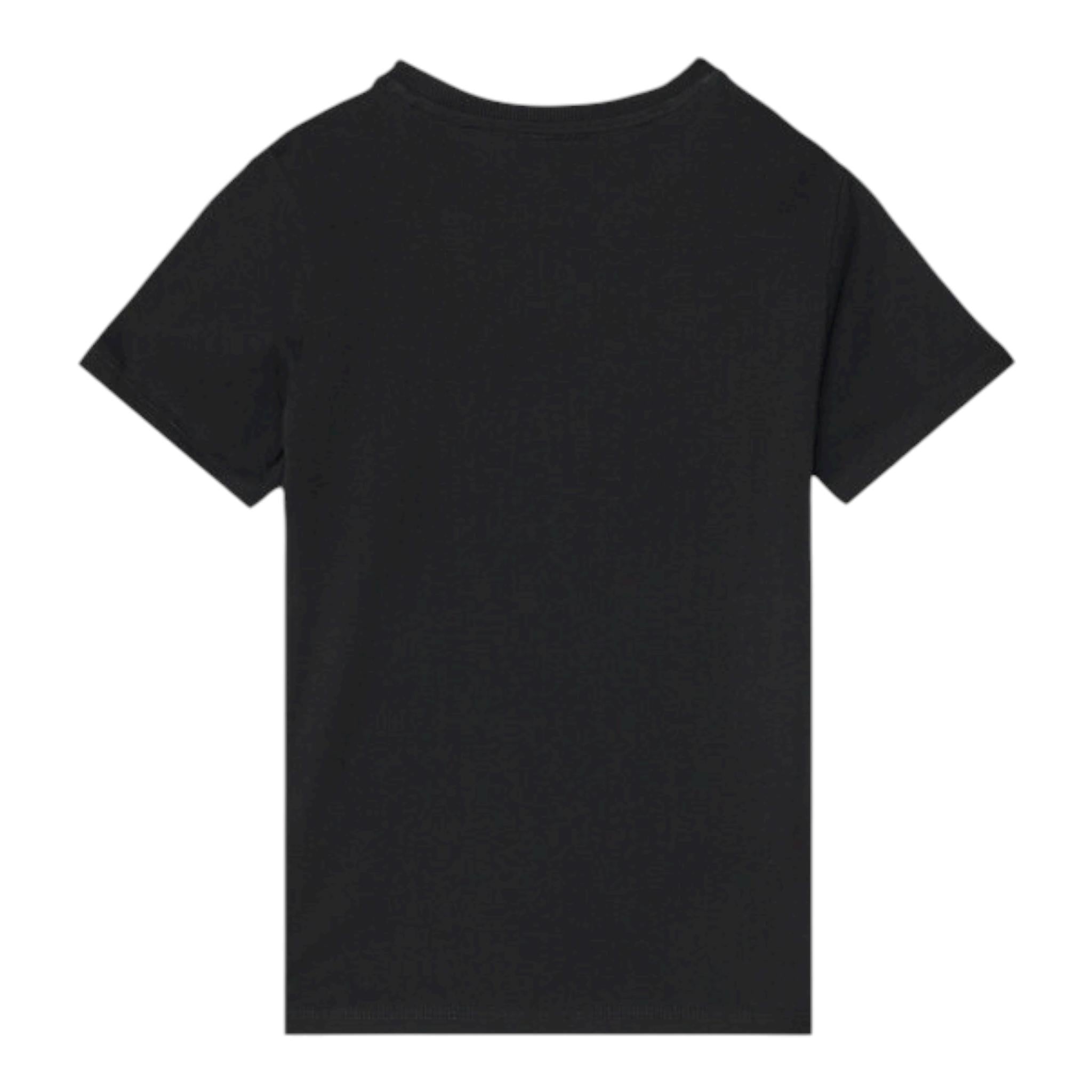 Guess T-Shirt Girocollo Tinta Unita con Stampe per Bambino N5RI23K8HM4J BLU GUESS 