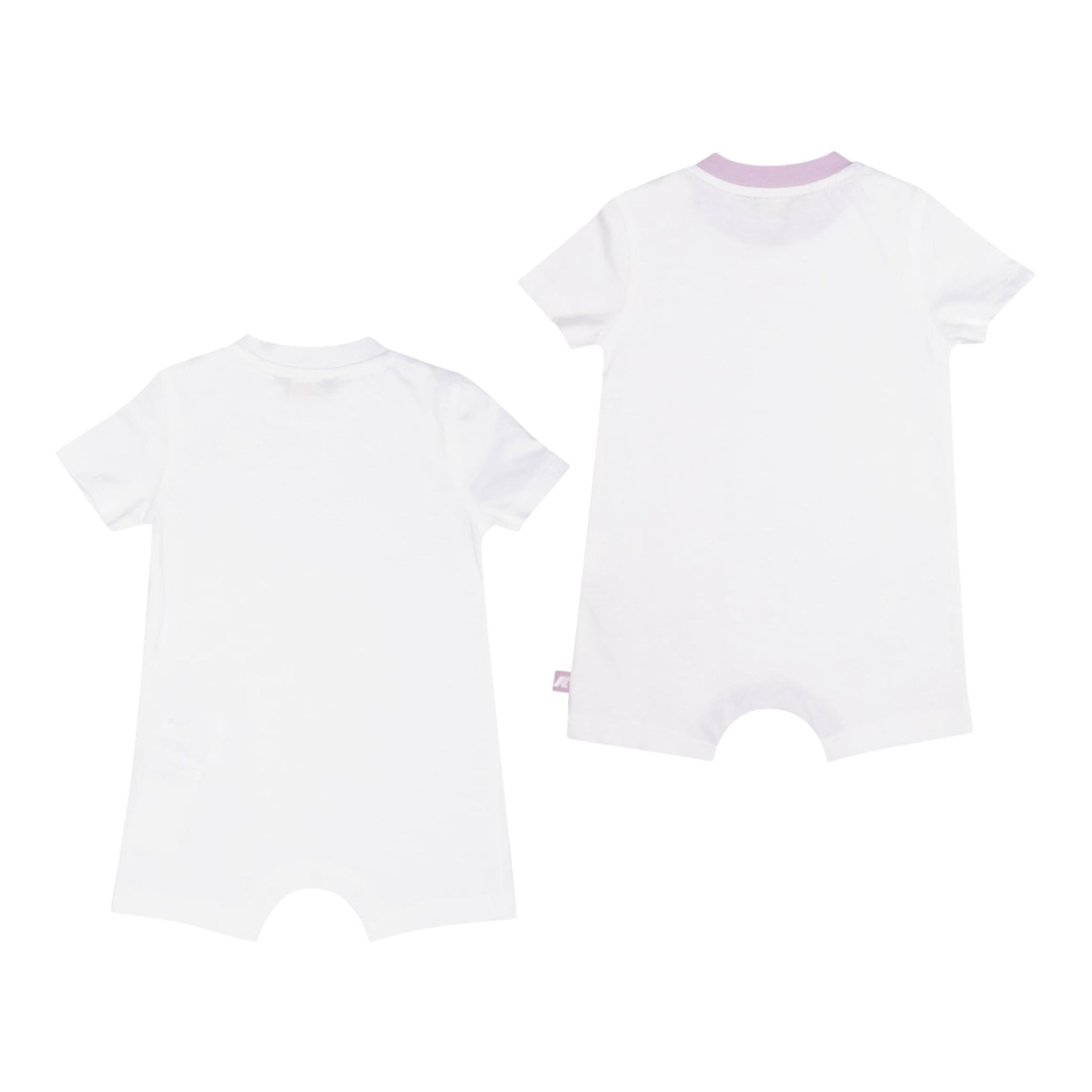 K-Way Set 2 Pagliaccetti Tinta Unita per Neonata K4124VWA BIANCO K-WAY 