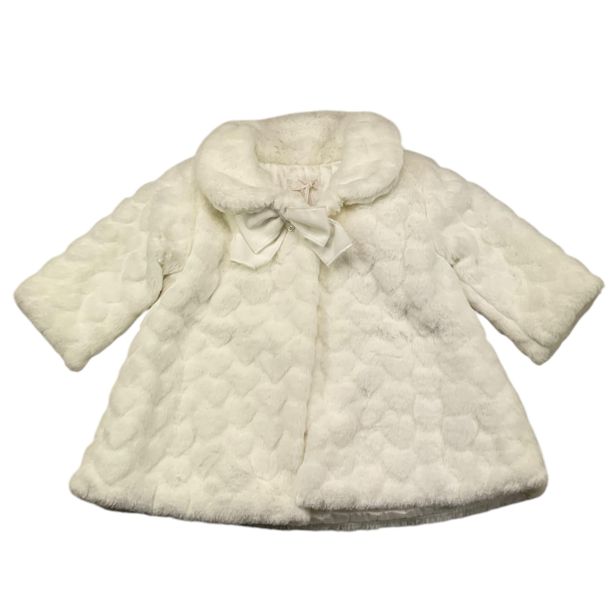 NINNAOH cappotto pelliccia tinta unita Panna per Neonata I1828 PANNA NINNAOH 