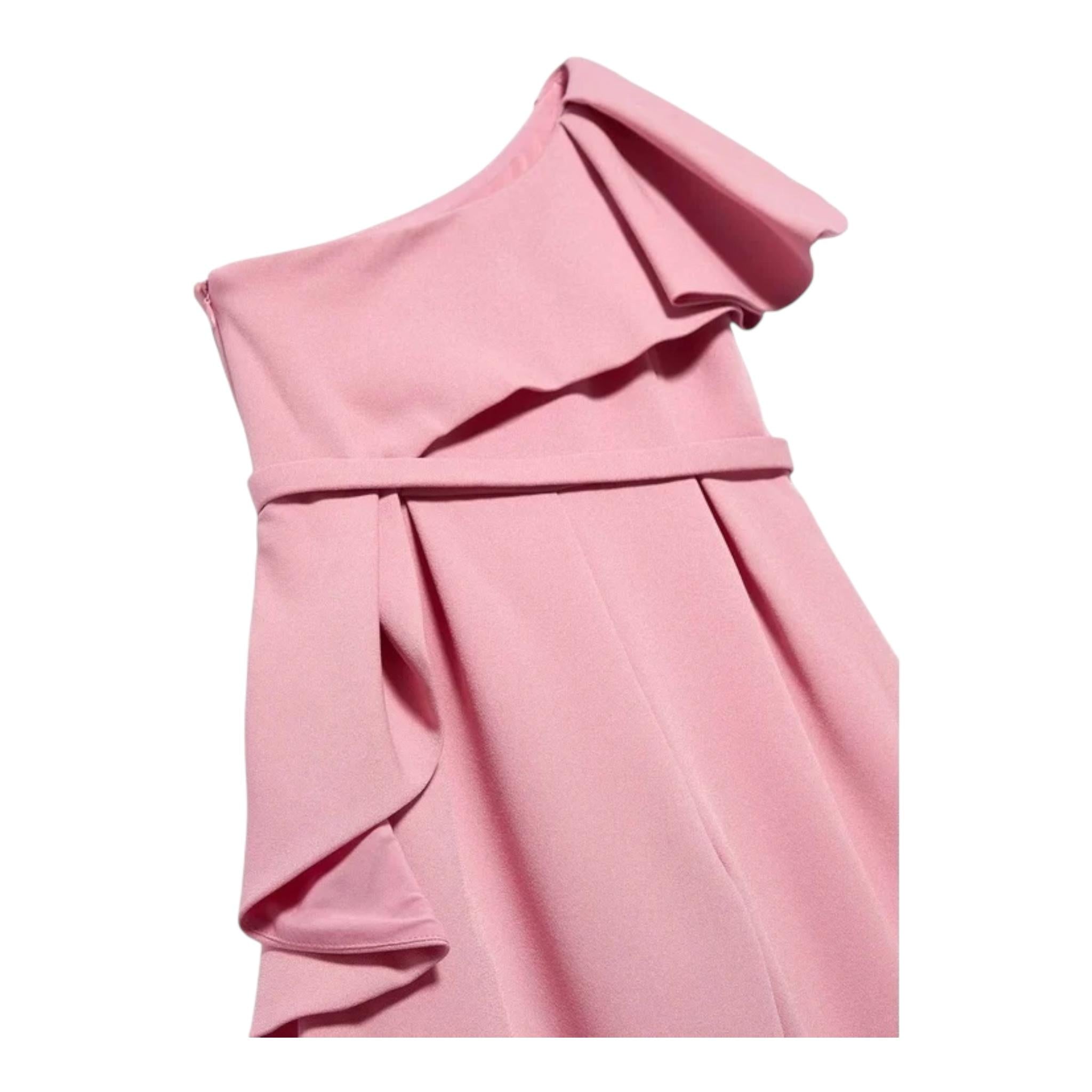 Abel & Lula Tuta Intera Monospalla con Balze Tinta Unita per Bambina 5222 SALMONE ABEL & LULA 