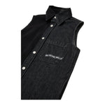 Maison Margiela Abito In Denim Tinta Unita per Bambina M60755 NERO MAISON MARGIELA 
