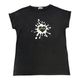 Yours Girl T-Shirt Rundhals Einfarbig mit Print Schwarz Für Mädchen