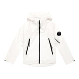 CP Company Plain Zip Up Kapuzenjacke Weiß für Jungen
