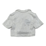 Fun & Fun Giacca Tinta Unita Mezza Manica per Bambina FNCBJK01029 ARGENTO FUN & FUN 