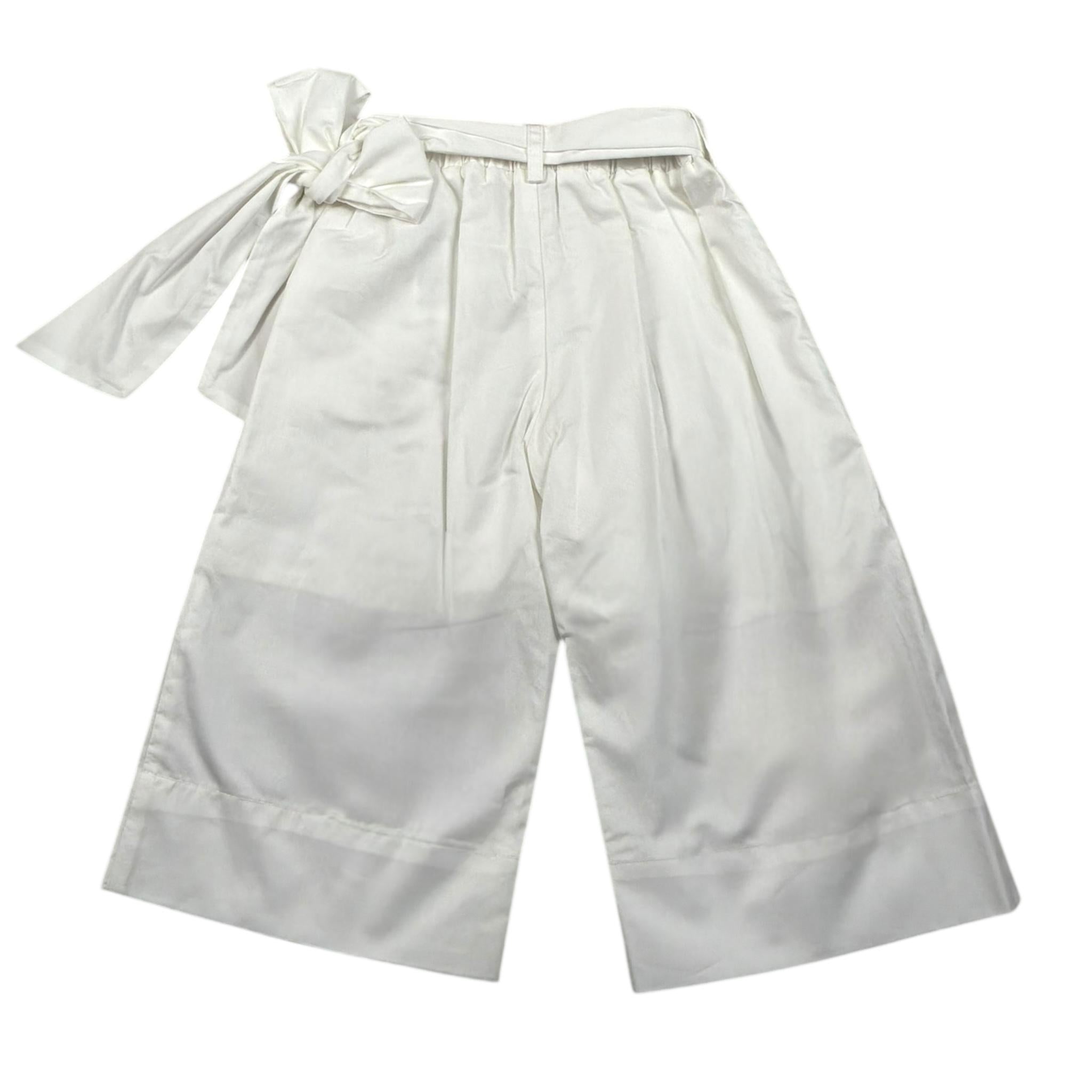 Liu Jo Pantalone Tinta Unita Modello Palazzo per Neonata KA5063NX BIANCO LIU JO 