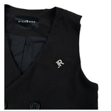 John Richmond Gilet Tinta Unita Doppiopetto per Bambino RBP25220GT NERO JOHN RICHMOND 