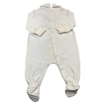 LE BEBE' tutina manica lunga tinta unita con orso Bianco per Neonato LBB4382 BIANCO LE BEBE' 