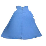 Patrizia Pepe Schlichtes Kleid mit Rüschen am Armloch Hellblau für Mädchen