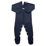 Wedoble Baby Boy Einfarbig Langarm Strampler Blau