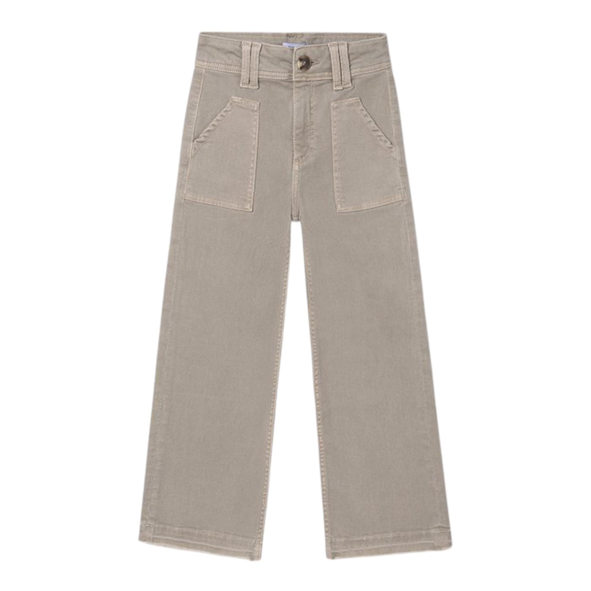 MAYORAL pantalone tinta unita modello zampa Beige per Bambina 7546 BEIGE MAYORAL 