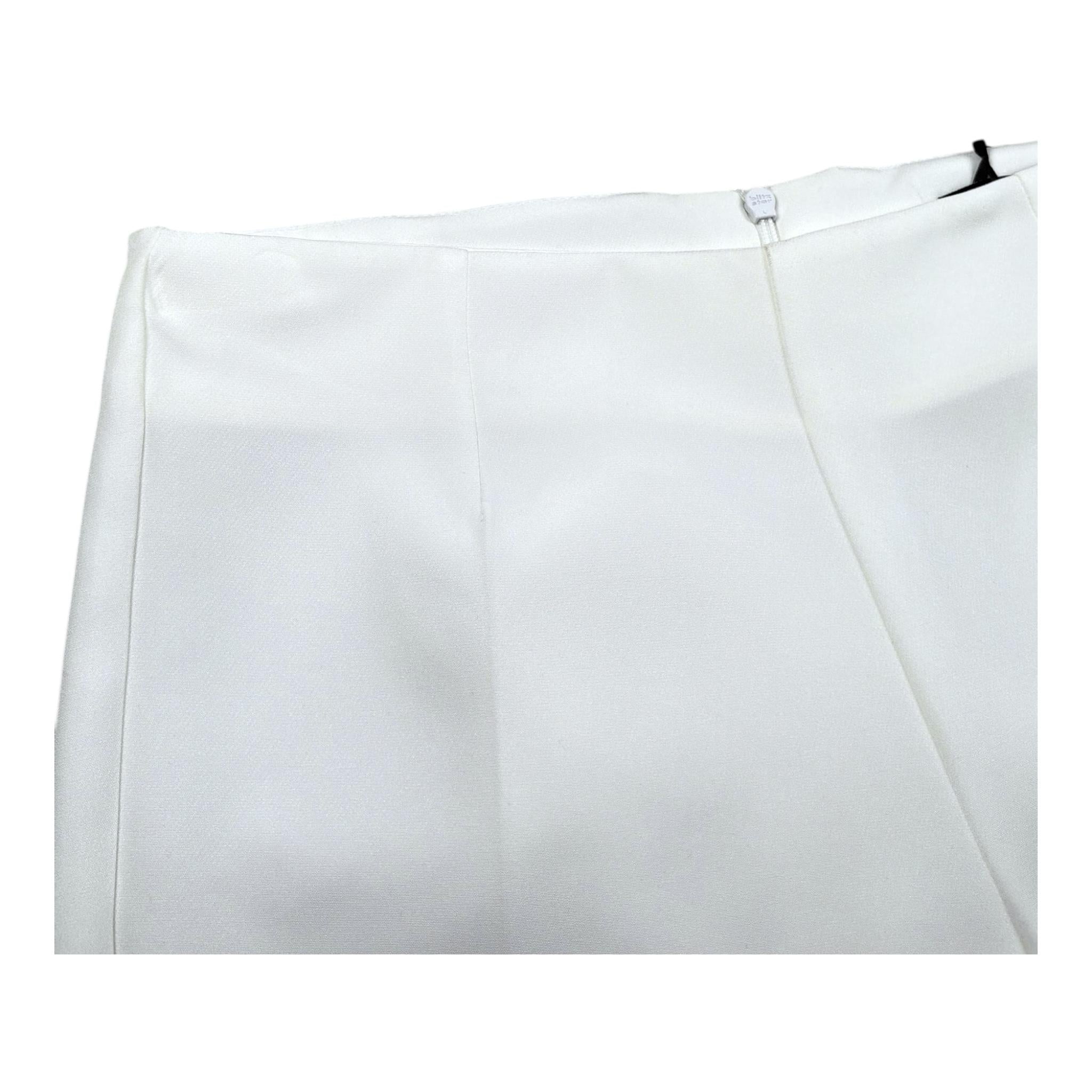 Fun & Fun Pantalone Tinta Unita Modello Zampa per Bambina FNJOT17060 BIANCO FUN & FUN 