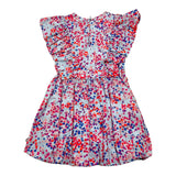 Philosophy Schlichtes Kleid mit hellblauem Muster für Mädchen