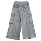 Hinnominate Jeans Tinta Unita con Tasconi E Girovita Regolabile per Bambina 3645PD00148X AZZURRO HINNOMINATE 