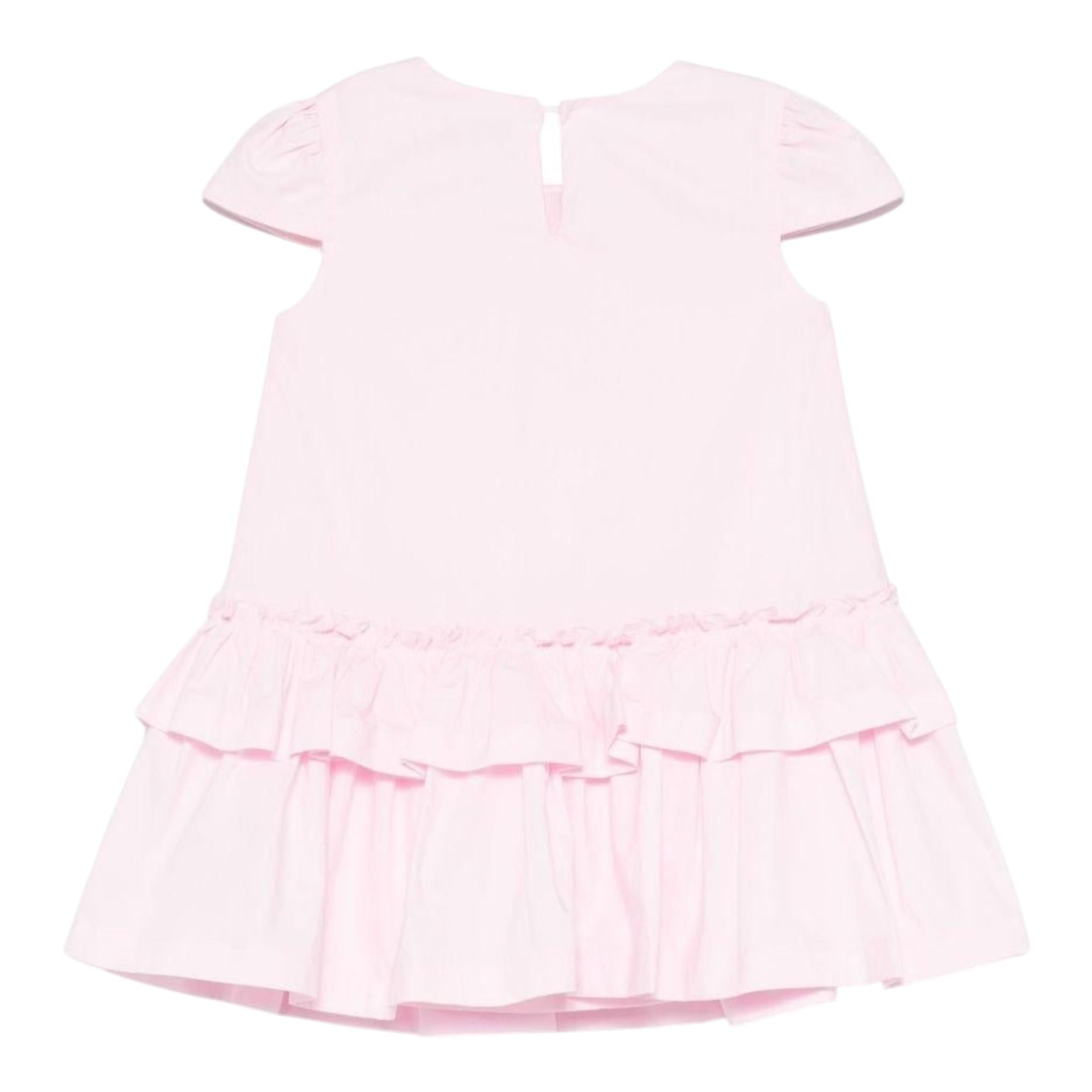 Monnalisa Abito Girocollo Tinta Unita per Bambina 17E902 ROSA MONNALISA 