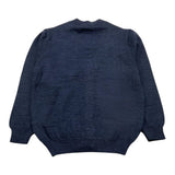 BARCELLINO cardigan tinta unita con logo Blu per Neonato 105205X BLU BARCELLINO 