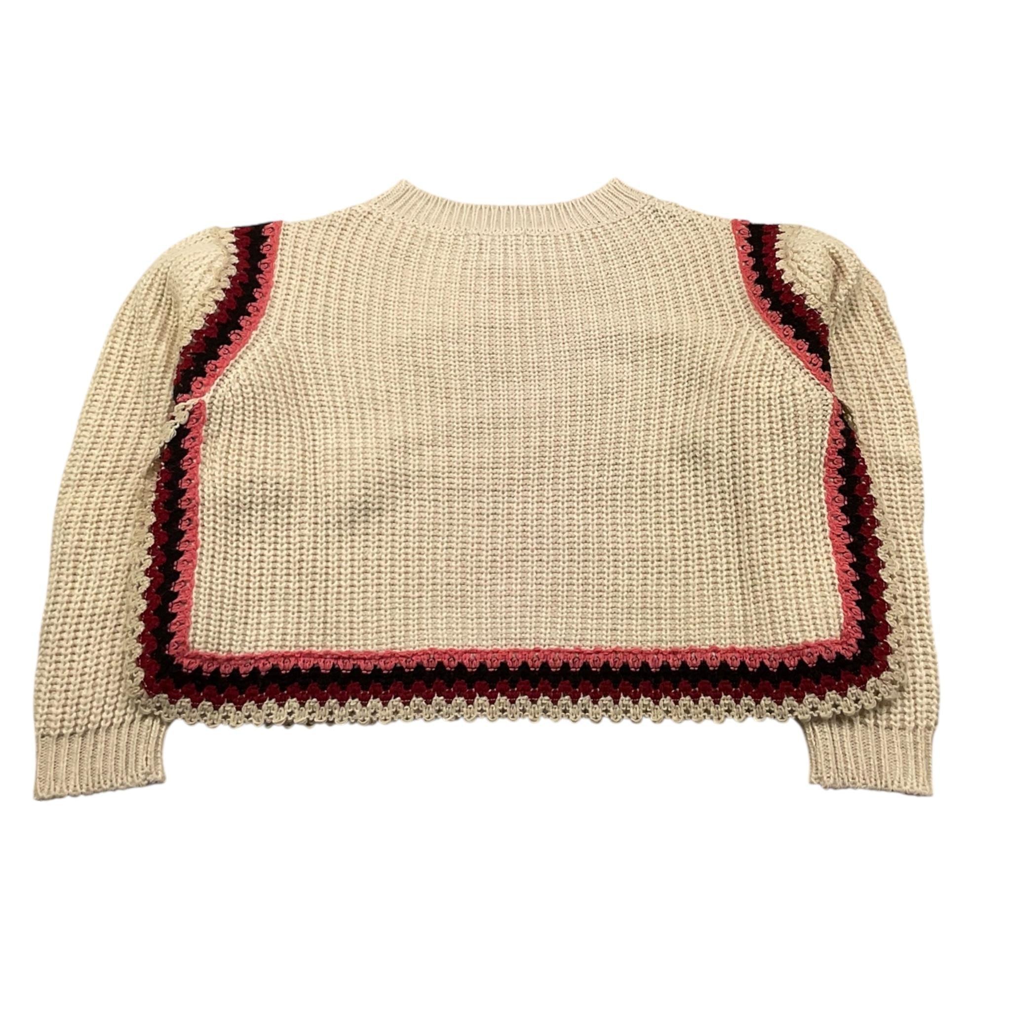 DIXIE maglia tinta unita con ricami Beige per Bambina NB32230G42 BEIGE DIXIE 