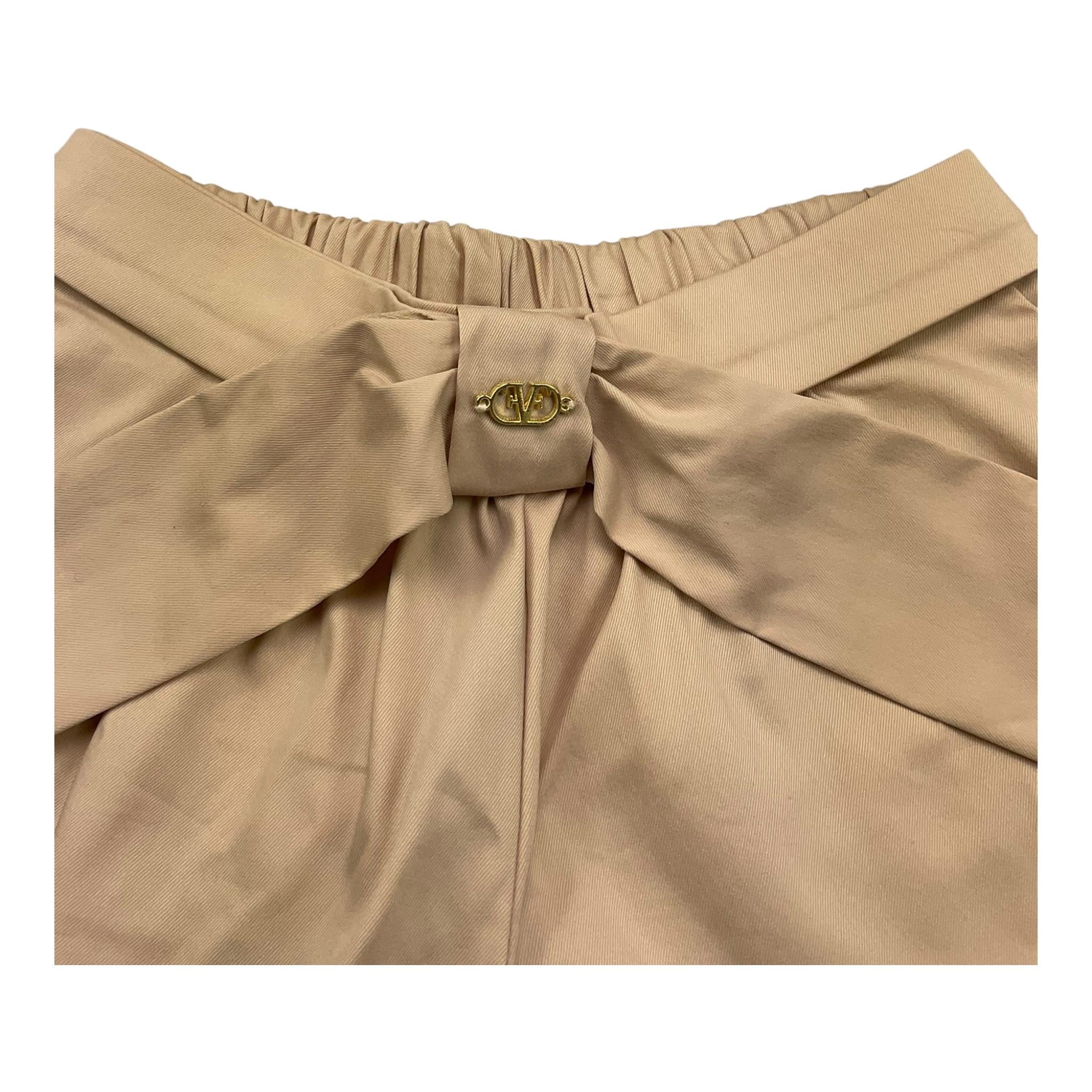 Fun & Fun Short Tinta Unita con Elastico In Vita per Bambina FBSO01326 BEIGE FUN & FUN 