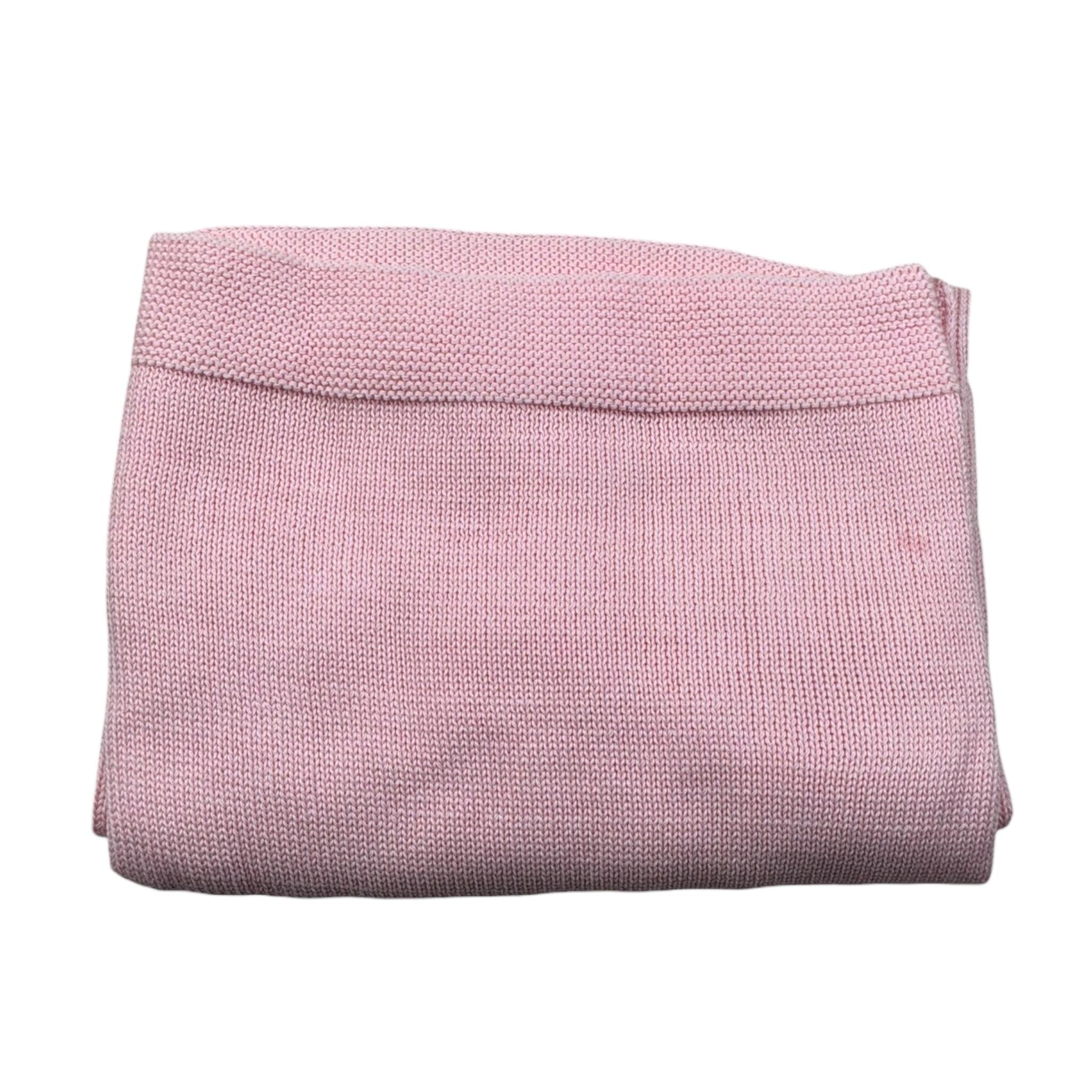 Scaldacuore Coperta Tinta Unita con Ricami per Neonata PS16 ROSA SCALDACUORE 