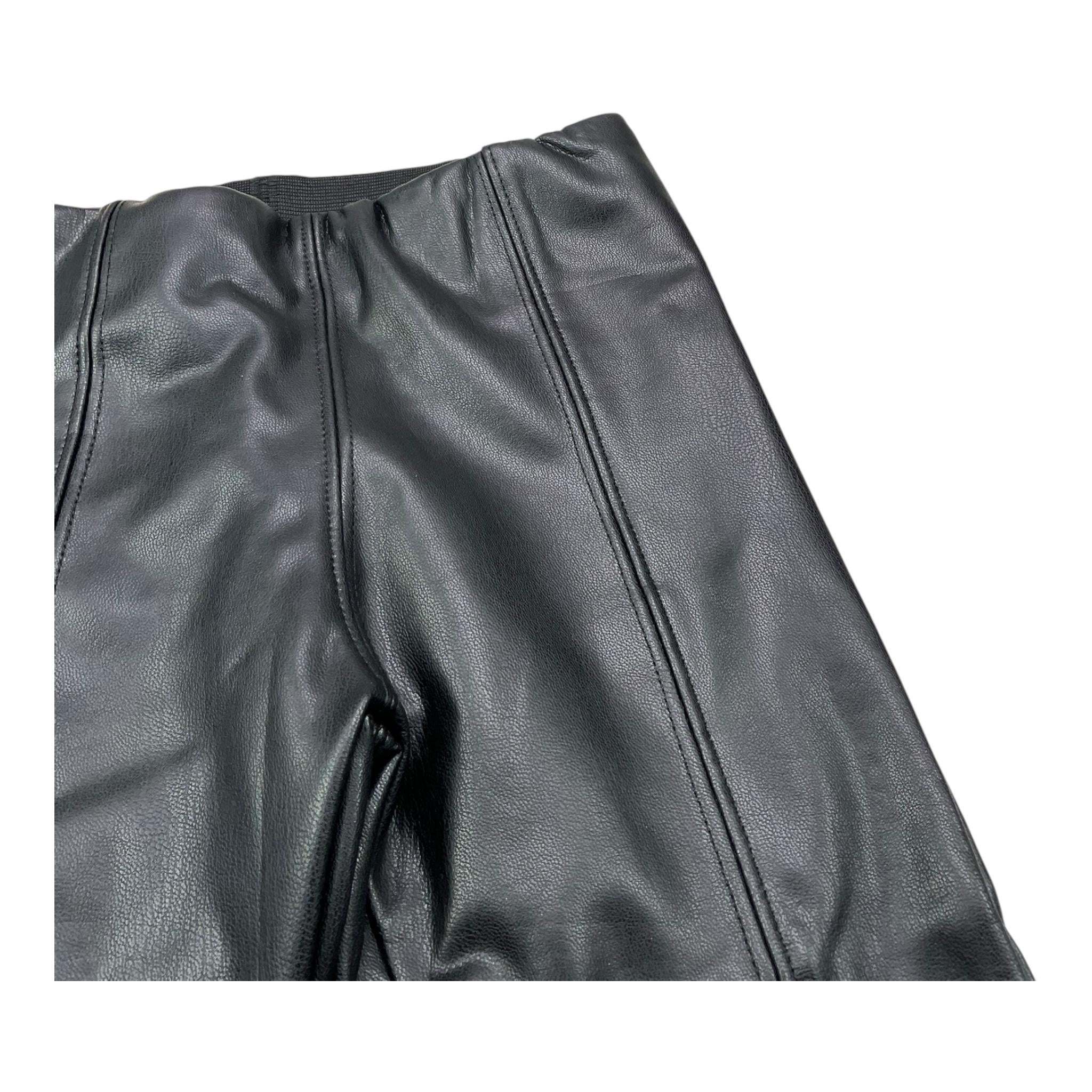 MAYORAL leggins in ecopelle tinta unita Nero per Bambina 4701X NERO MAYORAL 