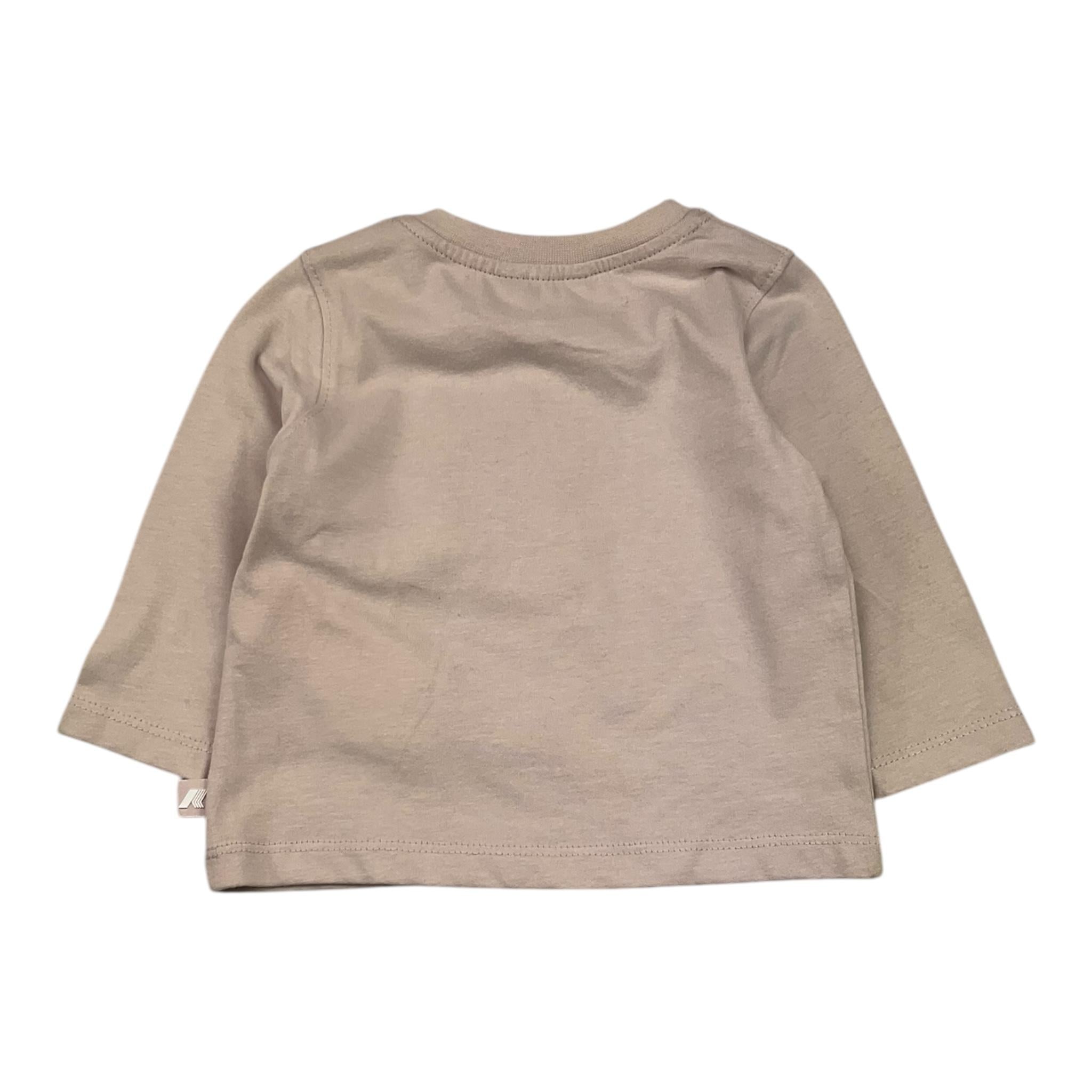 K-WAY shirt girocollo tinta unita con stampa Rosa per Neonata K7123WW ROSA K-WAY 