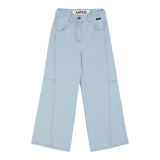 Aspesi Jeans Tinta Unita con Girovita Regolabile per Bambina S25083PLJ0042 AZZURRO ASPESI 
