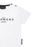 John Richmond T-Shirt Girocollo Tinta Unita con Stampa per Neonato RIP25014TSXXX BIANCO JOHN RICHMOND 