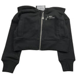 JOHN RICHMOND felpa tinta unita con zip e cappuccio Nero per Bambina RGA24045FE NERO JOHN RICHMOND 