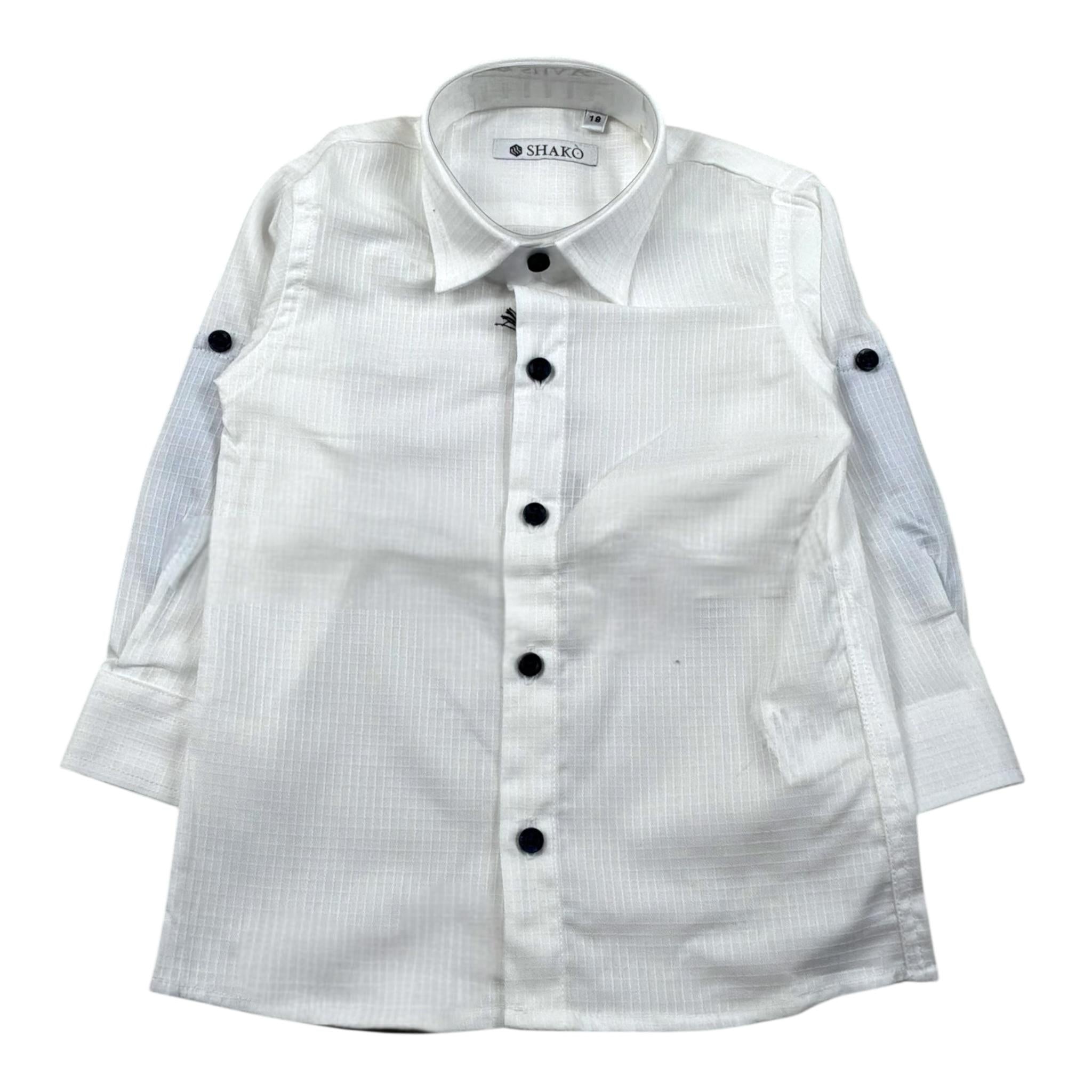 Shako' Camicia Manica Lunga Tinta Unita per Neonato CMSH PANNA SHAKO' 