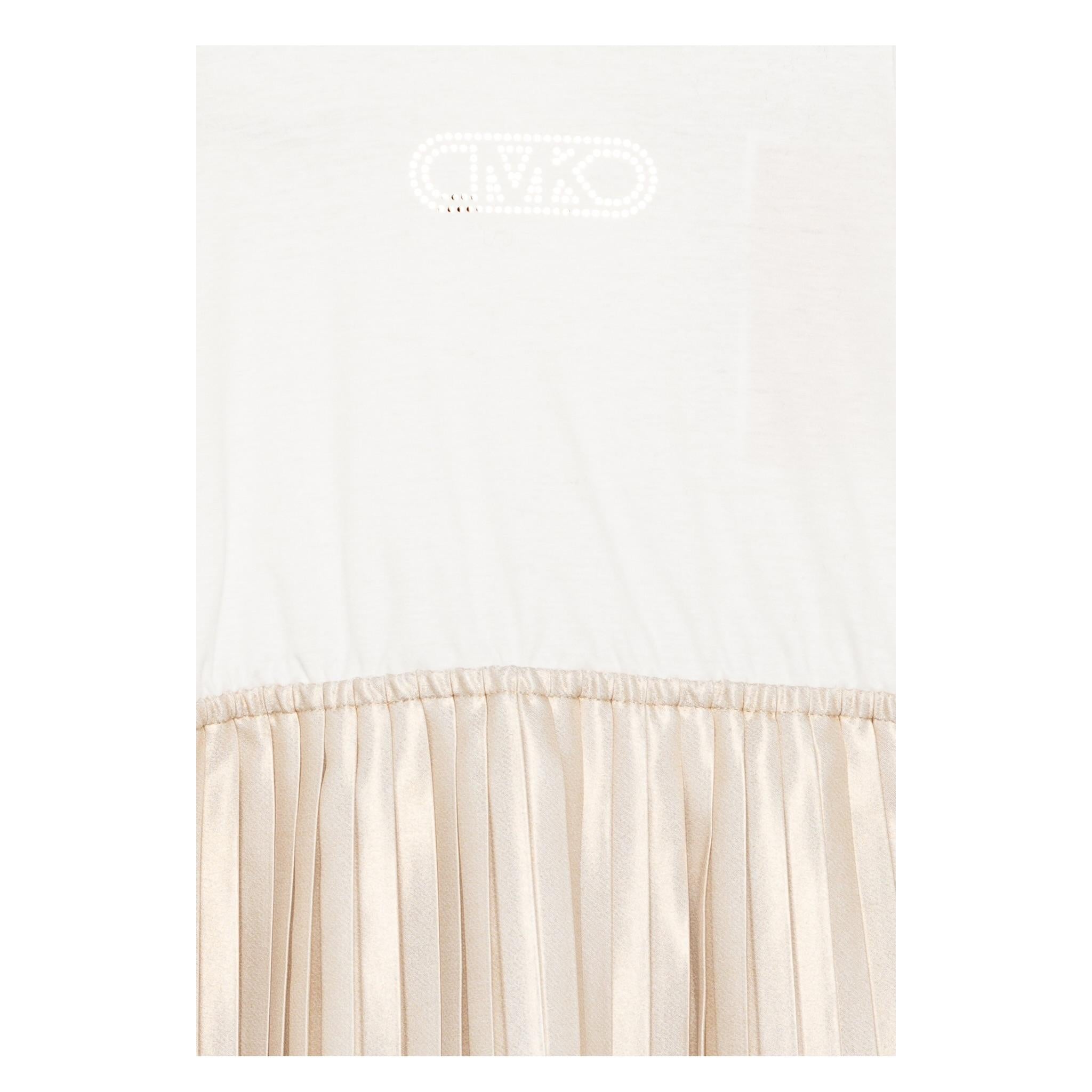 Michael Kors Abito Mezza Manica con Gonna In Contrasto per Neonata R30308X BIANCO MICHAEL KORS 