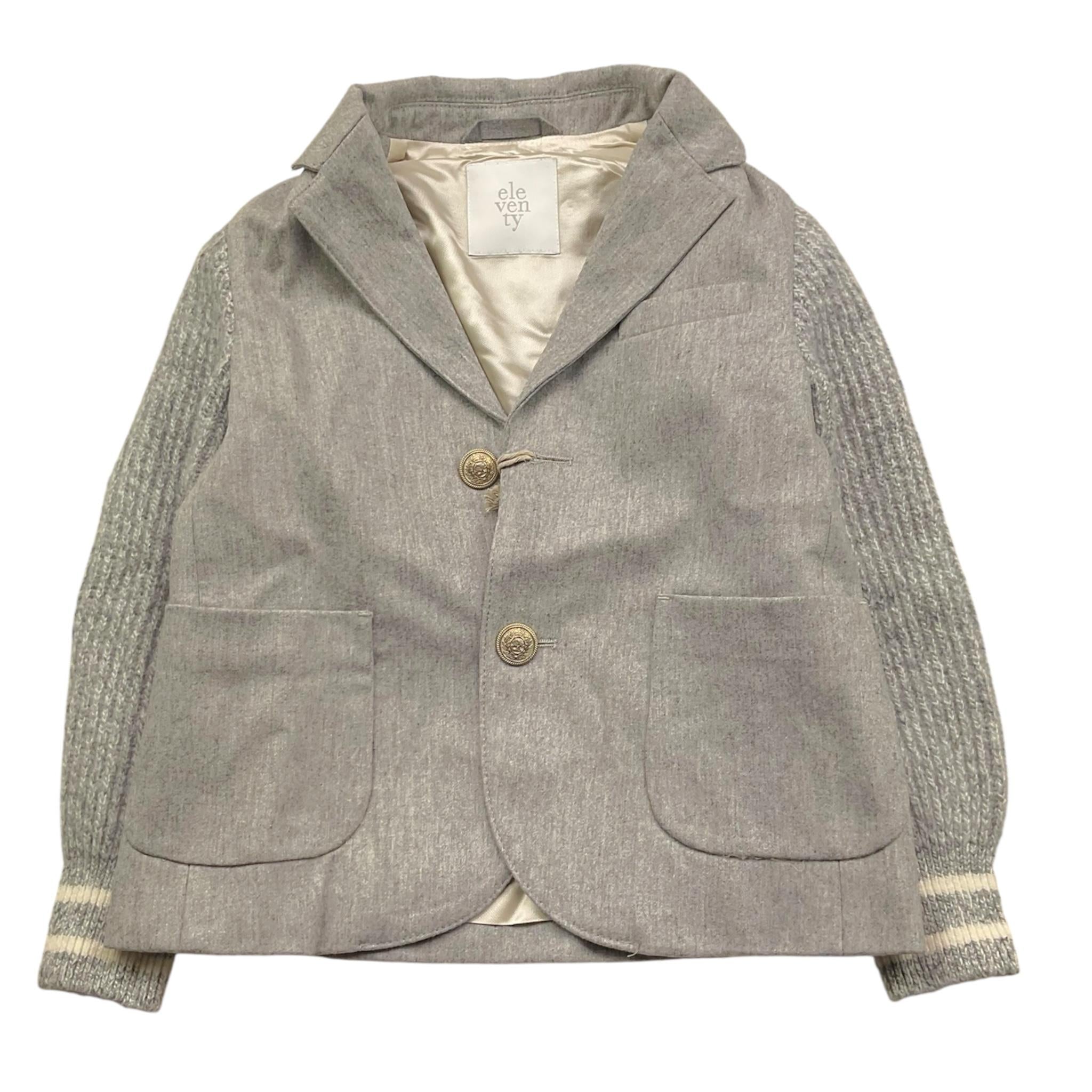 ELEVENTY giacca tinta unita con maniche in maglia Grigio per Bambino EV2Q34 GRIGIO ELEVENTY 