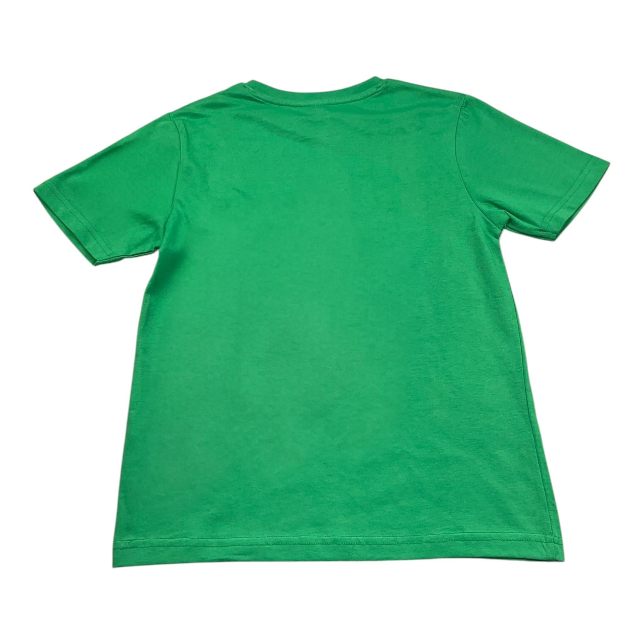 F**K T-Shirt Girocollo Tinta Unita con Stampa per Bambino FJ234105VE VERDE F**K 