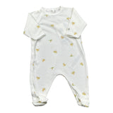 Petit Bateau Tutina tinta unita con Stampa Panna per Neonato A09GF PANNA PETIT BATEAU 