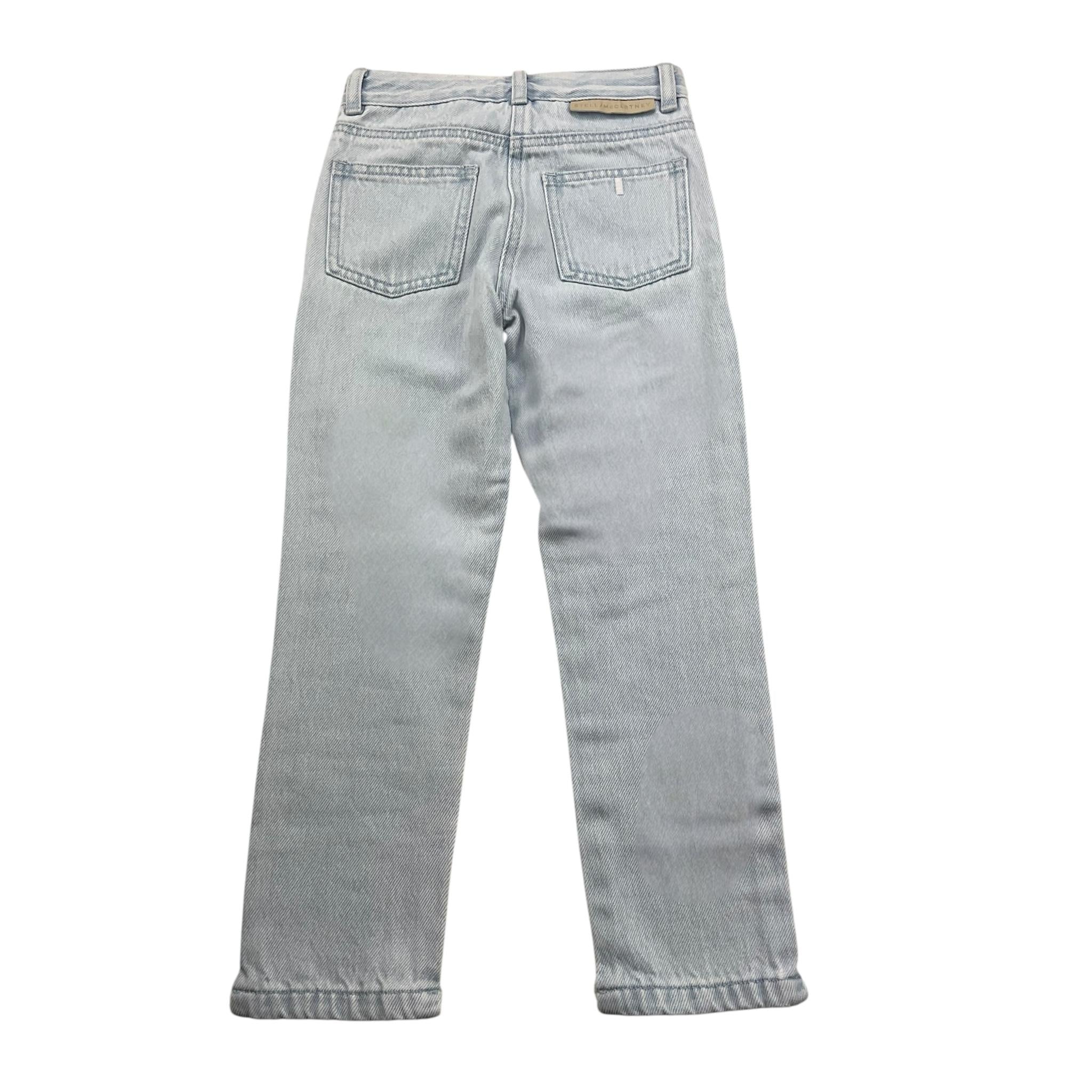 Stella Mccartney Jeans Tinta Unita con Girovita Regolabile per Bambina TW6A80 AZZURRO STELLA McCARTNEY 