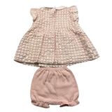 Barcellino Komplettes 2-teiliges Shirt-Höschen Rosa für Baby Mädchen