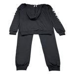 HASHSTAG FOR BOYS completo 2 pezzi felpa-pantalone tinta unita Nero per Bambino 3710 NERO HASHSTAG FOR BOYS 