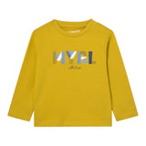 MAYORAL shrit girocollo tinta unita con stampa in contrasto Giallo per Neonato 108NXX GIALLO MAYORAL 