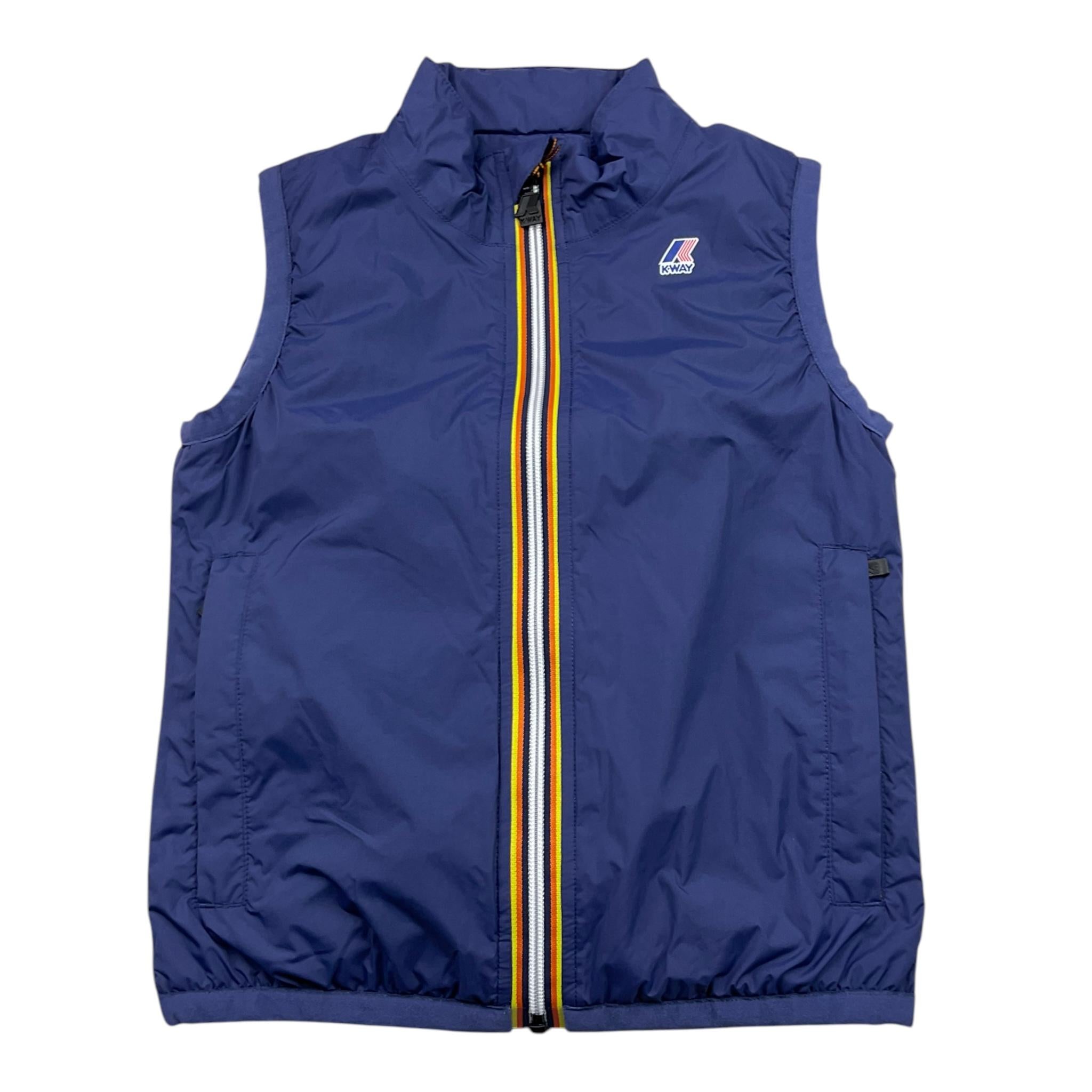 K-WAY giubbino smanicato tinta unita con zip Blu per Bambino K7141GW BLU K-WAY 