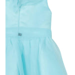 Liu Jo Abito Giromanica Tinta Unita con Tulle per Bambina KA4105T3857 VERDE ACQUA LIU JO 
