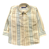 Emanuel Pris Cremefarbenes gestreiftes Langarmshirt für Neugeborene