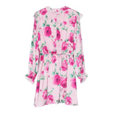 MISS BLUMARINE abito tinta unita con fantasia fiori Rosa per Bambina IF3164 ROSA MISS BLUMARINE 