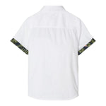 Name It Camicia tinta unita Mezza Manica con Stampa Bianco per Bambino 13174797 BIANCO NAME IT 