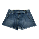 Dondup Short In Denim Tinta Unita per Bambina DFBE109 BLU DONDUP 
