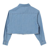 Aspesi Schlichtes blaues Jeans-Crop-Shirt für Mädchen