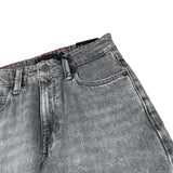 Tommy Hilfiger Jeans Tinta Unita con Girovita Regolabile per Bambino KB0KB09381 GRIGIO TOMMY HILFIGER 